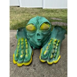 VINTAGE SWAMP THING LATEX FACE‎ MASK AND FEET HALLOWEEN COSTUME BR